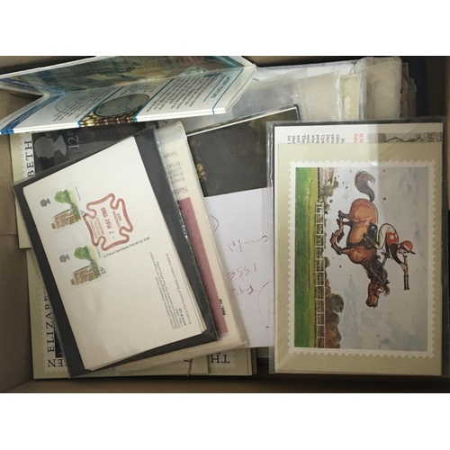 1701 - A Royal Mail Special stamp book The Millennium collection and two boxes of unopened and loose postca... 