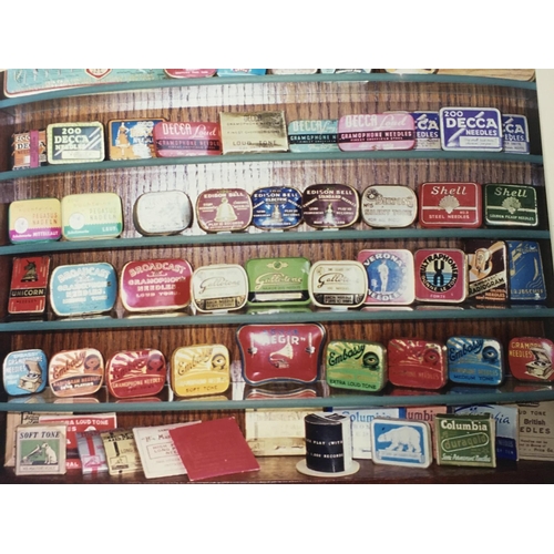 1802 - A large collection of over 160 vintage gramophone needle tins