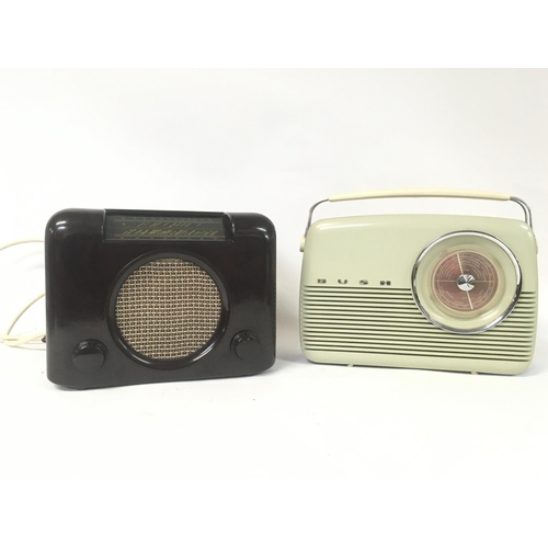 1805 - A vintage bakelite radio & Bush radio