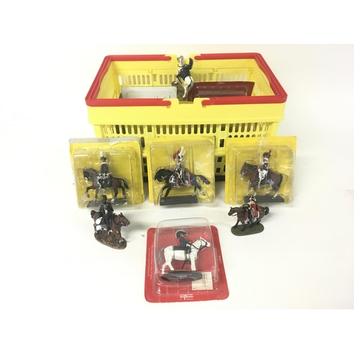 1806 - A box of Delprodo and other boxed Soldiers on horseback figurines