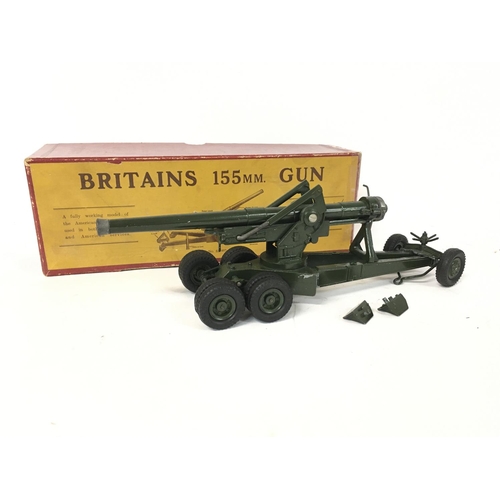 1814 - A Britains 155mm gun boxed