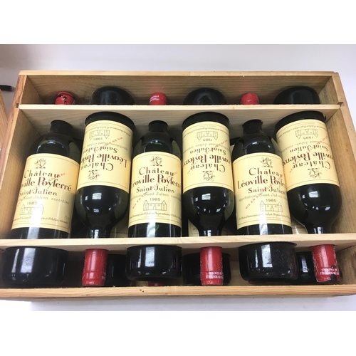 1951 - A case containing twelve bottles of Leoville Poyferre 1985