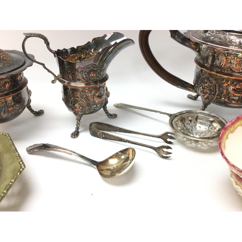 757 - Silver plate ware and Severn tea set