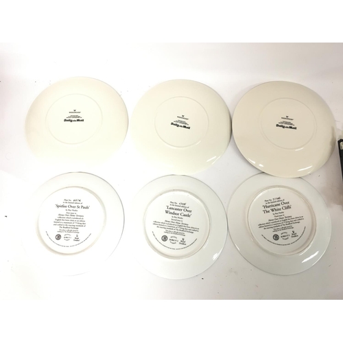 854 - Wedgewood & Royal Doulton commemorative WW2 plane plates, some boxed.