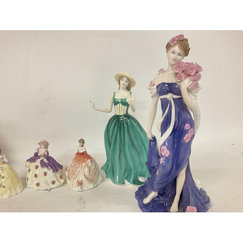 920 - Collection of Doulton and small Coalport figures