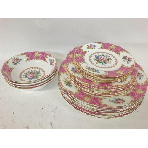 924 - Royal Albert Lady Carlyle plates & bowls