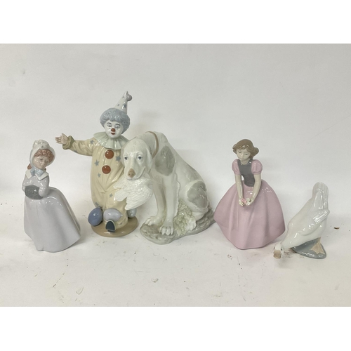 959 - WITHDRAWN - A collection of Nao and similar porcelain figures