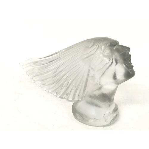 972 - R Lalique Spirit Of The Wind, overheated in mould