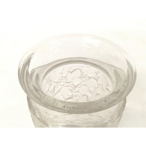 984 - 1950s Lalique Deauville vase, 15cm high