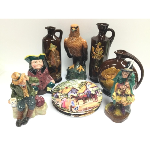 992 - A collection of mainly Royal Doulton items comprising The Mask Seller HN2103 figure, Golden Eagle Wh... 