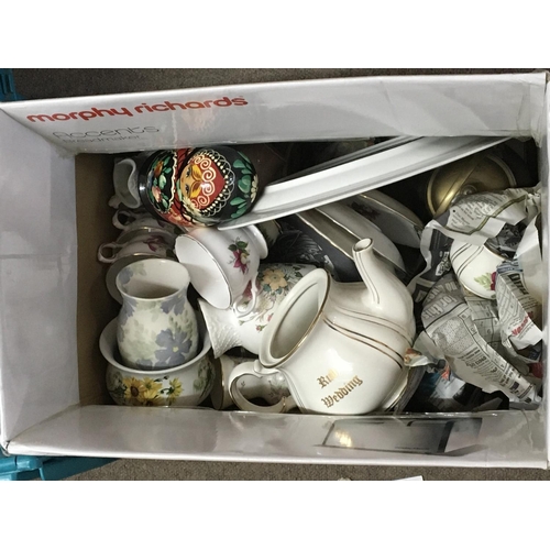 1143 - A box containing collectors plates and one other box of decorative China (2) NO RESERVE