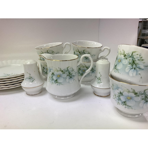 1152 - A royal Stafford china tea and dinner set. NO RESERVE