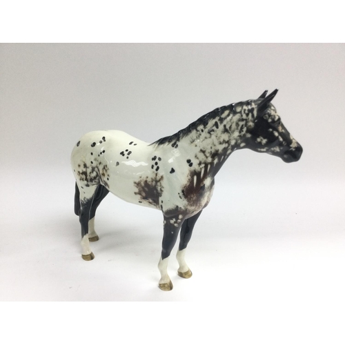 1174 - A Beswick Appaloosa horse figure, approx height 19.5cm. Shipping category D.