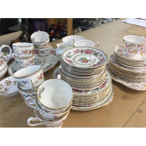 1195 - A Royal Grafton Malvern tea set & a Tuscan tea set