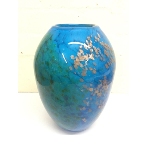 1285 - Unmarked Studio glass vase, approximately 28cm tall (D)