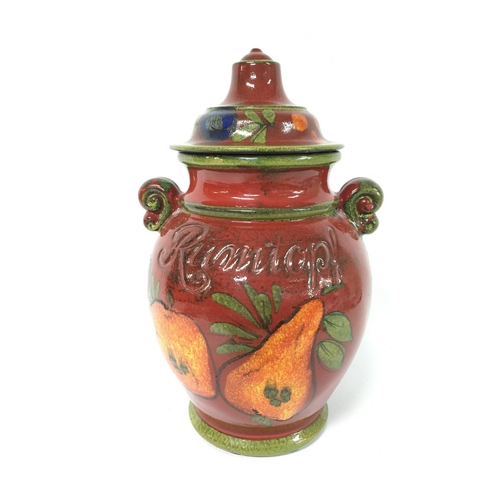 1330 - Scheurich Keramik Rumtopf Rum pot / preserving jar, West Germany circa 1970s approximately 38cm tall... 