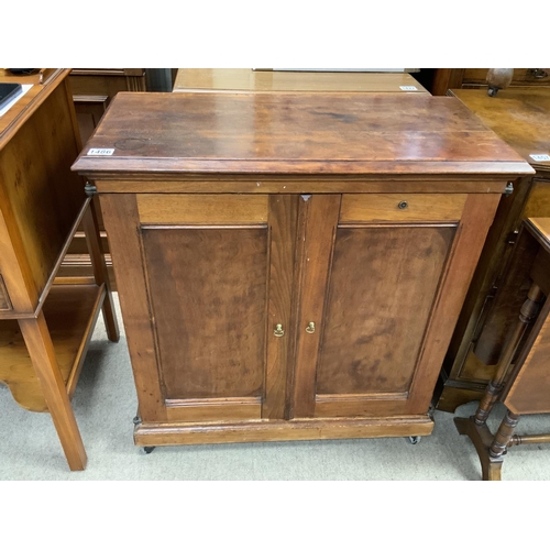 1486 - A small oak utility file cabinet, 77 x 76cm.