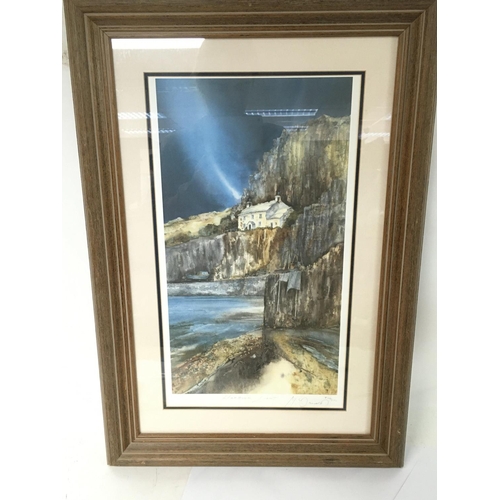 1531 - A limited edition print by Gillian McDonald, Harbour Light 302/850 frame size 48x72cm approximately ... 