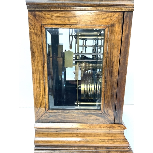 1532 - An Antique Rosewood veneered case Winterhalder and Hofmeier double fusee bracket clock, bevelled gla... 