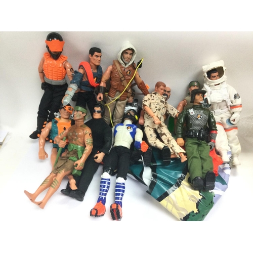 2170 - A collection of vintage toys including Action Man. Shipping category D.