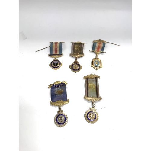 856 - Collection of lodge medals. (B)