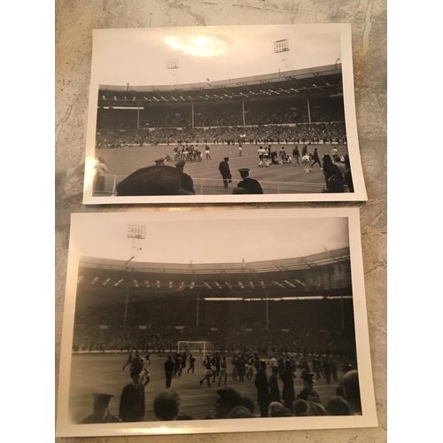 98 - 1966 Football World Cup Privately Taken Photos: Black and white 5 x 3.5 inch photos taken at Wembley... 