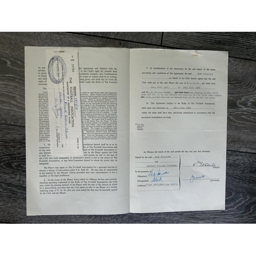 104 - Charlton Athletic 1957/58 Football Contract: Issued and signed by Ken Titcome. Excellent.