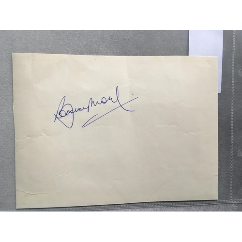 1080 - Bobby Moore Double Signed West Ham Sign: Pink and white card stating West Ham United Football Club. ... 