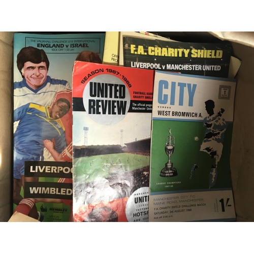 161 - Charity Shield Football Programmes: Includes 67 68 and 88. Mainly good. (36)