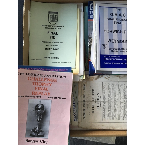 173 - Non League Final Football Programmes: Wide variety of competitions in this interesting collection wi... 