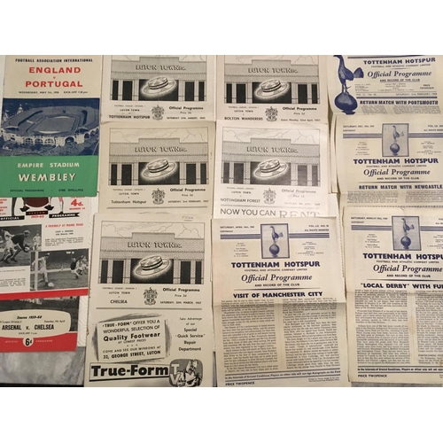 185 - 1950s Football Programmes: Wide range to include 56/57 Portsmouth v Red Banner. Mid to late 50s to i... 