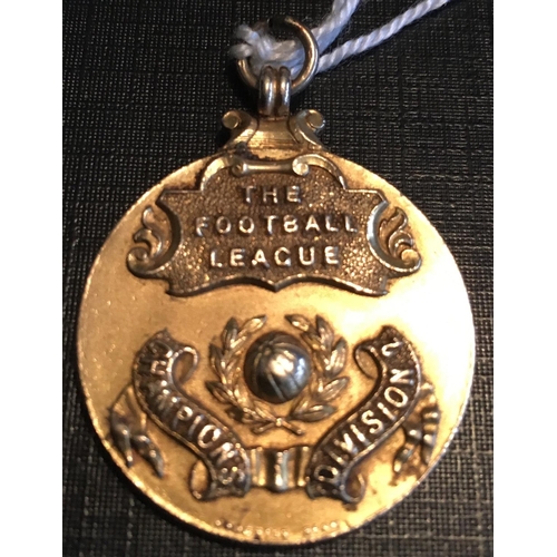 2A - 57/58 West Ham 2nd Division Winners Football Medal: Stunning gold medal with ring suspension awarded... 