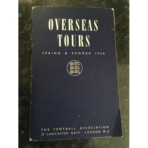 30 - England Football Player Away Itineraries: 1947 Belgium, 1949 Wales, 1952 Ireland and a B tour of Eur... 