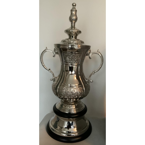 4 - FA Cup Replica Football Trophy: Stunning full size, heavy FA Cup trophy in new condition. Superb ite... 