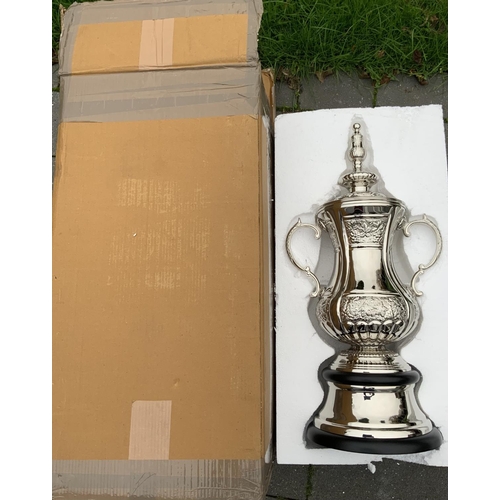 4 - FA Cup Replica Football Trophy: Stunning full size, heavy FA Cup trophy in new condition. Superb ite... 