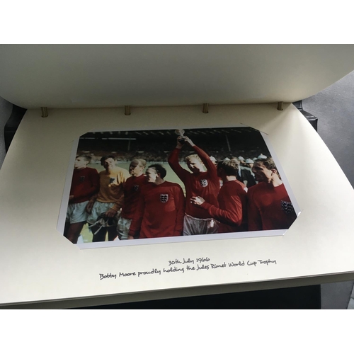 46 - Rare Bobby Moore Fund 1966 World Cup Football Album: Official folder stating Bobby Moore fund with a... 