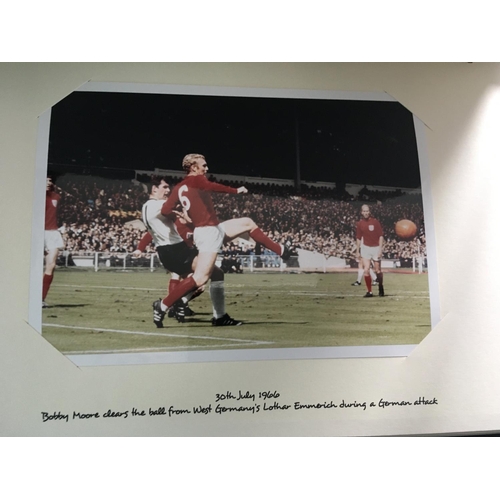 46 - Rare Bobby Moore Fund 1966 World Cup Football Album: Official folder stating Bobby Moore fund with a... 