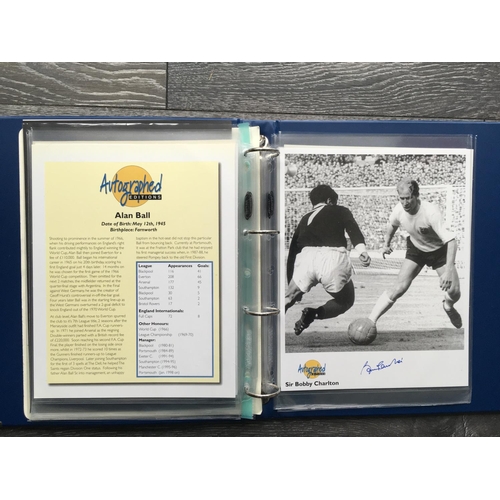 47 - 1966 England World Cup Winners Signed Football Prints: All ten of the official Autographed Editions ... 