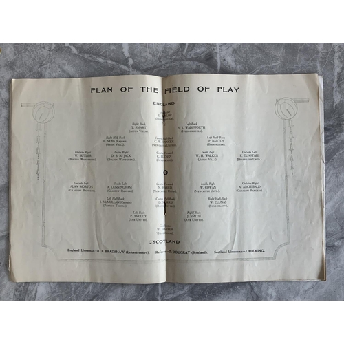 5 - 1924 England v Scotland Football Programme: Wembley became the home of England and this was the firs... 