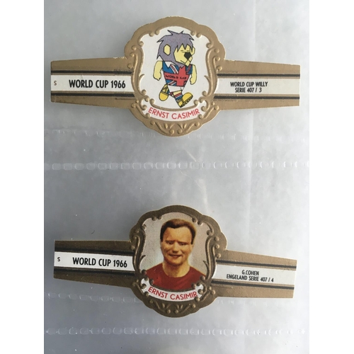 50A - 1966 World Cup Final Full Set Of Cigar Bands: Includes all 22 players from England and West Germany ... 