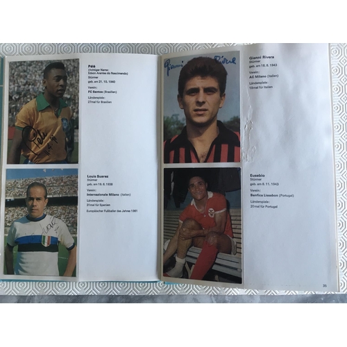 62 - 1966 World Cup Signed Football Card Album: Aral Fussball Album Weltmeisterschaft 1966. Not only sign... 