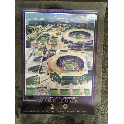 753 - Wimbledon Tennis Official Large Posters: Stunning original very large posters for the championships ... 