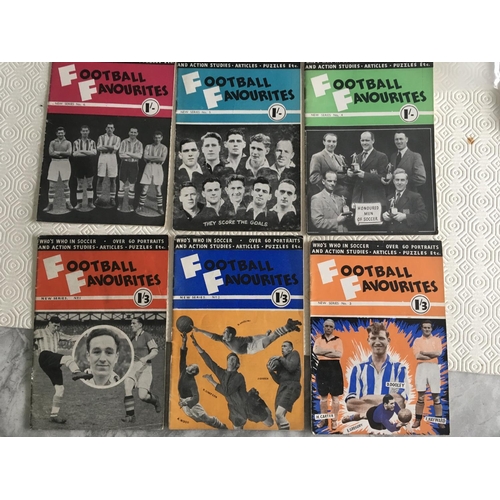 768 - Football Favourites Early 50s Complete Booklets: Complete set of 6 with book 1 having a small cuttin... 