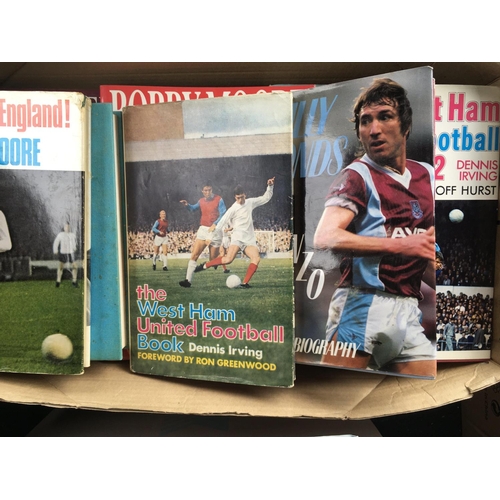 769 - West Ham Football Book Collection: Excellent condition books with instructions to sell. (Box)