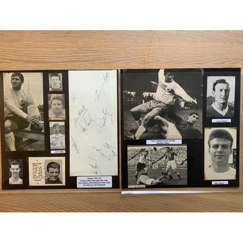 805 - Barrow 1940s 1950s 1960s Football Autograph Collection: Stunning private collection all pre 1970 fro... 
