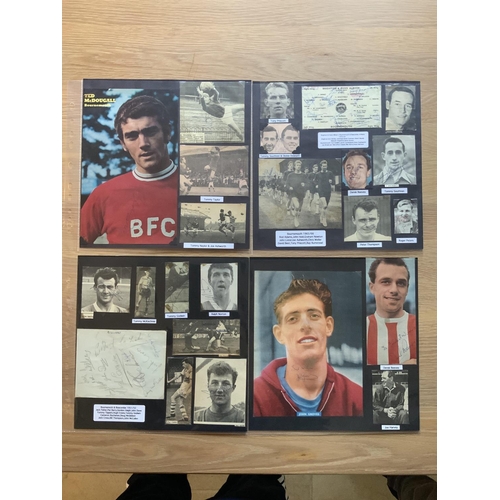 810 - Bournemouth & Boscombe Athletic 1940s 1950s 1960s Football Autograph Collection: Stunning private co... 