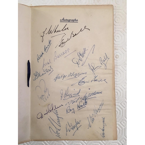 9 - 1953 FA Cup Final Signed Football Menu: Famous Blackpool v Bolton final. Bolton dinner menu the form... 