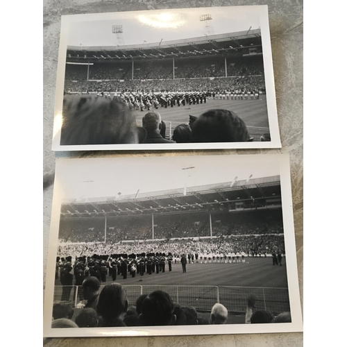 98 - 1966 Football World Cup Privately Taken Photos: Black and white 5 x 3.5 inch photos taken at Wembley... 