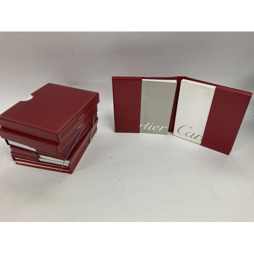 1340 - cartier jewellery and watch boxes as well as multiple cartier warranty and watch setup guides. Shipp... 