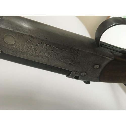 2148 - An unusual.410 single barrel shot gun with fixed silencer Maker Cooey Canada model 84 serial number ... 